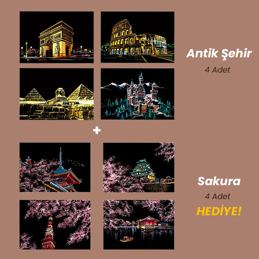 GlowArt Parlak Boyama Seti (Sakura Hediye)